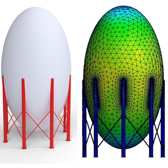 Réservoir GPL elliptique 10000 m3