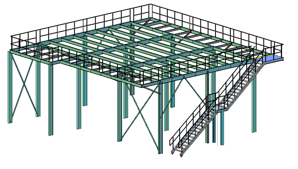 Construction métallique mezzanine